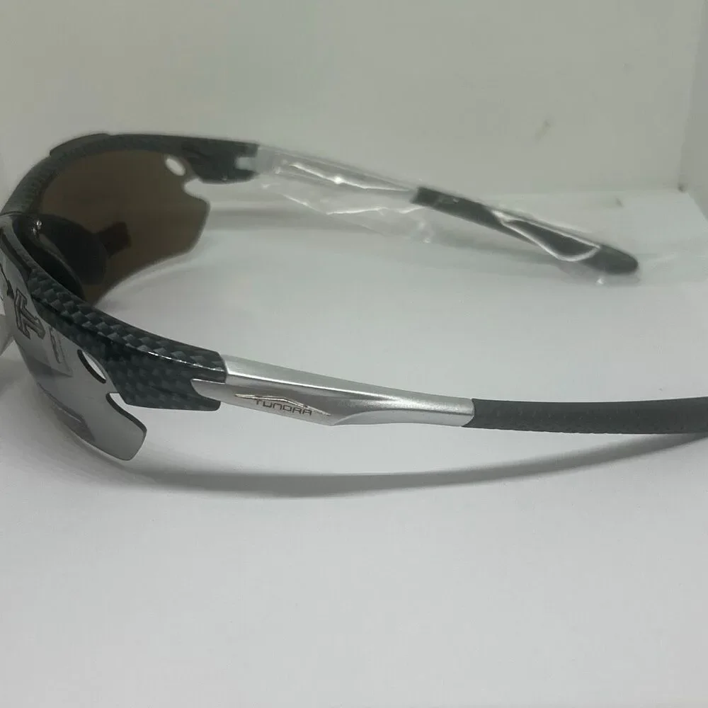 Sport Wrap Semi Rimless Sunglasses Mirrored UV400 Protection Lightweight